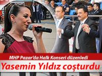 MHP PAZAR'DA KONSER İLE STRES ATTI