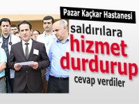 Kaçkar Hastanesi'nde de şiddete kınama vardı