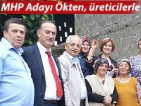 ÖKTEN ÇAY ÜRETİCİLERİNİ YERİNDE ZİYARET ETTİ