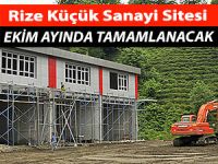 Rize Küçük Sanayi Sitesi tamamlanıyor