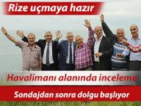 Pazar'da havalimanı alanında inceleme