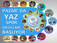 Pazar'da yaz spor okulları açılıyor