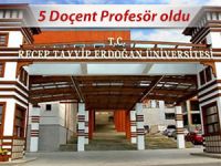 RTEÜ’DE 5 DOÇENT PROFESÖR OLDU