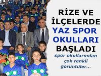 RİZE'DE YAZ SPOR OKULLARI BAŞLADI