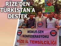 RİZE’DEN DOĞU TÜRKİSTAN’A DESTEK