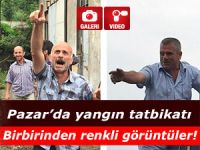 Pazar çay Fabrikasında yangın tatbikatı