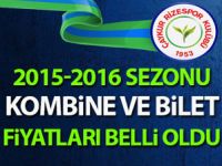 Rizespor’da 2015-2016 yılı kombine bilet fiyatları belirlendi