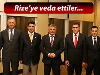 RİZE'YE BÖYLE VEDA ETTİLER...