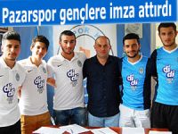 PAZARSPOR'DA GENÇLER SÖZLEŞME YENİLEDİ