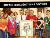 FEMİN ART RİZE'NİN RENKLERİNİ TUVALE DÖKTÜ