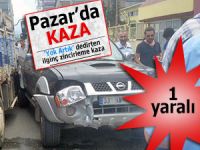 Pazar'da 'yok artık' dedirtecek zincirleme trafik kazası