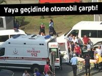 Rize'de otomobilin çarptığı yaya ağır yaralandı