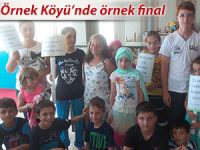 Pazar Örnek Köyünde örnek kurs finali