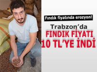 FINDIK FİYATI TRABZON'DA 10 TL'YE KADAR GERİLEDİ