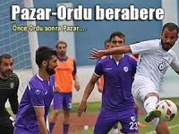 PAZARSPOR, ORDUSPOR İLE BERABERE KALDI