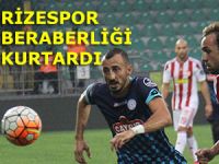 Rizespor, 10 kişi kaldığı maçta beraberliği kurtardı