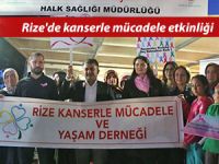 Rize'de kanserle mücadele etkinliği