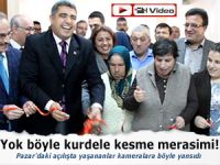 Pazar'daki açılışta yaşananlar kameralara böyle yansıdı!