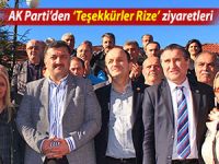 AK Parti Rize’de teşekkür ziyaretlerinde