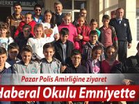 Pazar Haberal Okulu öğrencileri Polis Amcaları ziyaret etti...