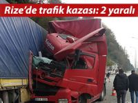 RİZE’DE ZİNCİRLEME TRAFİK KAZASI: 2 YARALI