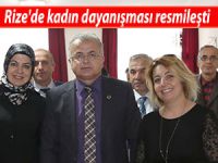 Rize'de kadın dayanışması resmileşti