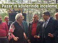 Kaymakam Aslan, Pazar'ın köylerinde incelemede bulundu