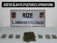 RİZE'DE SİLAH VE UYUŞTURUCU OPERASYONU