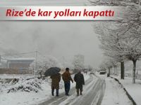 RİZE’DE SOĞUK HAVA VE KAR YAĞIŞI