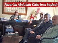 Pazar'da Abdullah Yıldız hızlı başladı