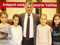 Ardeşenli minik yazarlar Valilikte...