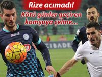 Rizespor, zor günler geçiren komşusunu 3-0'la silkeledi