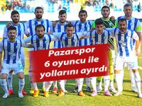 Pazarspor, 6 oyuncu ile yollarını ayırdı