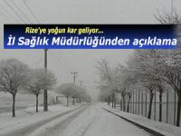 RİZE'DE KAR YAĞIŞI BEKLENTİSİ TEDBİR ALDIRDI