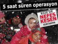 UMKE'den Rize'de 5 saatlik hasta kurtarma operasyonu