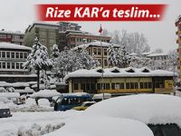 RİZE'DE KAR YAŞAMI FELÇ ETTİ