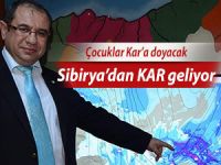 Kar Sibirya'dan geliyor! Çocuklar Kar'a doyacak!