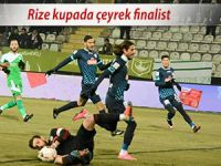 Rizespor kupada çeyrek finale yükseldi