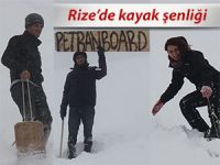 RİZE'DE KAYAK ŞENLİĞİ