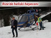 RİZE’DE HELİSKİ HEYECANI DEVAM EDİYOR