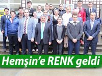 Vali Yazıcı Hemşin'de RENK projesine katıldı