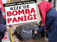 RİZE’DE ŞÜPHELİ VALİZ ALARMI