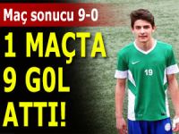 GENÇ FUTBOLCU BİR MAÇTA 9 GOL ATTI