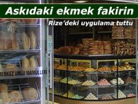 Askıdaki ekmek uygulaması Rize'de tuttu