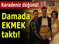 DÜĞÜNDE ARKADAŞINA "EKMEK" TAKTI