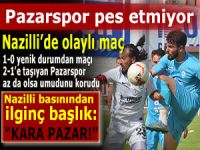 Pazarspor, çıkmadık candan ümidi kesmedi!