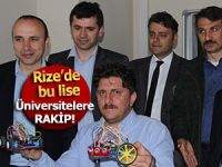 Rize'deki bu lise, üniversitelere rakip!