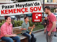 Pazarlı gençlerden Meydan Parkında kemençeli eğlence