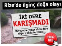 RİZE'DE İLGİNÇ DOĞA OLAYI