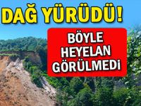 Çamlıhemşin karayolunda büyük heyelan